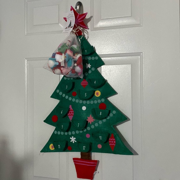 Target Wondershop 32" Fabric Christmas Tree with Birds Hanging Advent Calendar - Picture 2 of 5